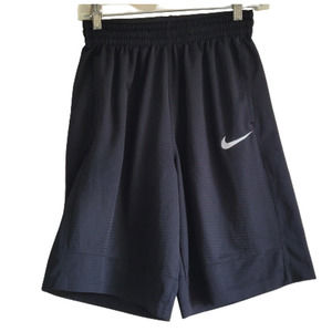 Nike Men's Black Logo Elastic Waist Athletic Sport Gym Basketball Shorts Size S